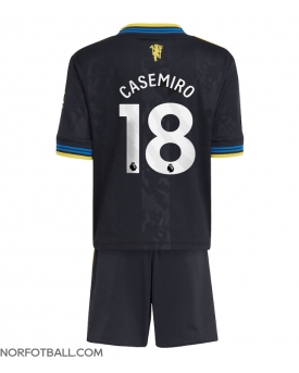 Billige Fotballdrakt Manchester United Casemiro #18 Replika Tredjedraktsett Barn 2025-26 Kortermet (med bukser)